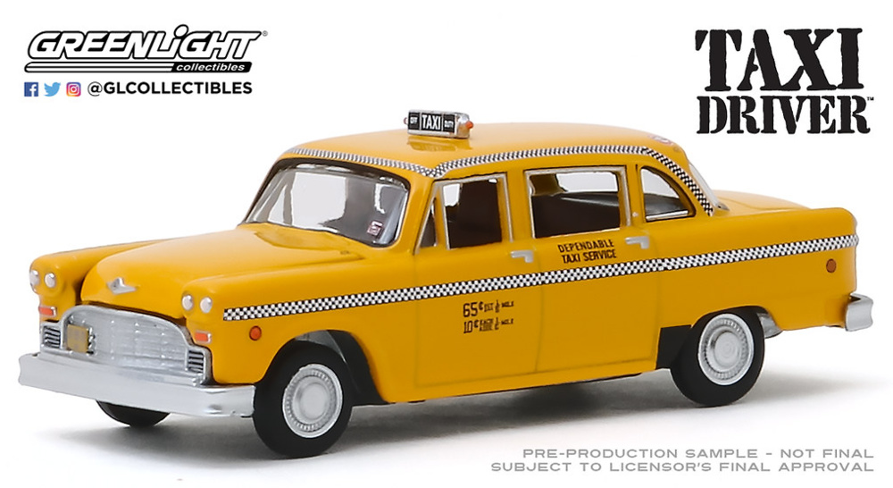 Taxi Driver (1976) - Travis Bickle's 1975 Checker Taxicab Greenlight 1/64 