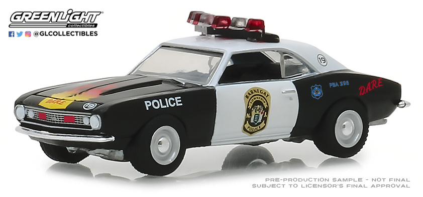 Chevrolet Camaro Custom - Policia del Municipio de Barnegat - New Jersey (1967) Greenlight 1/64 