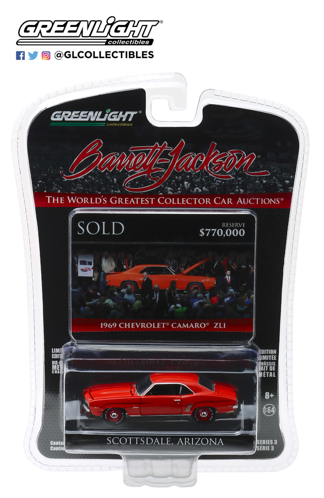 Chevrolet Camaro ZL1 - lote 1409 (1969) Greenlight 1/64 