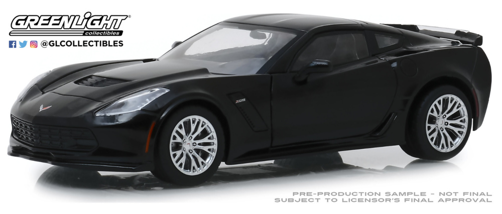 Chevrolet Corvette Z06 Coupé - Negro (2019) Greenlight 1/24 