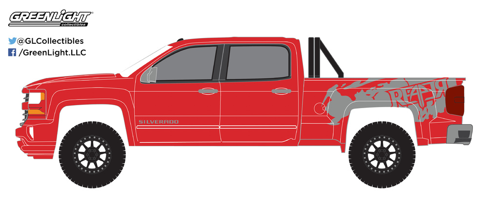Chevrolet Silverado 1500 (2018) Greenlight 35090F 1/64 