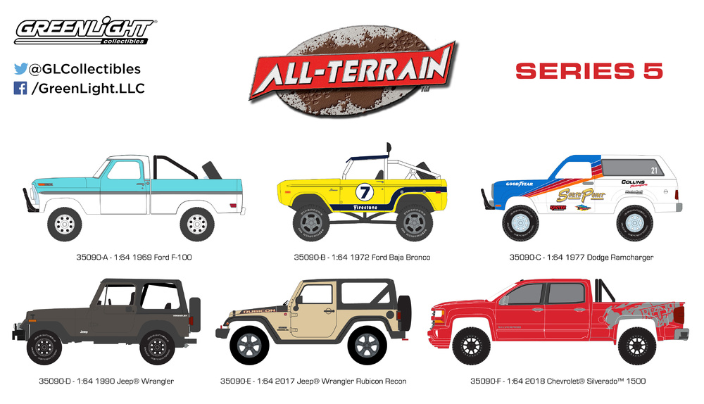 All Terrarin Serie 6 Greenlight 1/64 