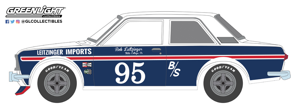 Datsun 510 nº 95 Bob Leitzinger (1969) 47020A Greenlight 1/64 