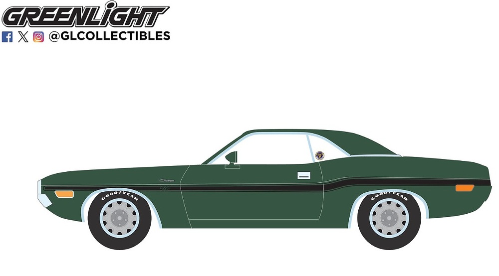 Dodge Challenger RT Hardtop Hemi Mr Norm's Greenlight 13700 escala 1/18 