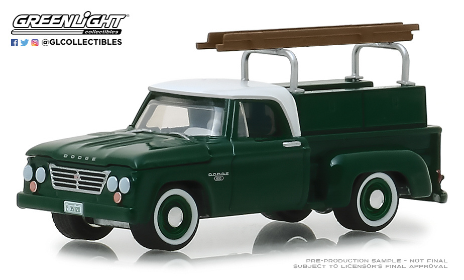Dodge D-100 con escalera (1963) Greenlight 35120B 1/64 
