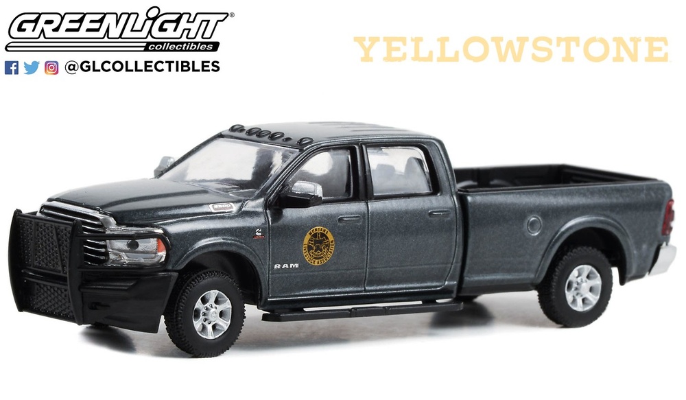 Dodge Ram 2500 - Montana Livestock Association Yellowstone Hollywood Series 39 Greenlight 1/64 