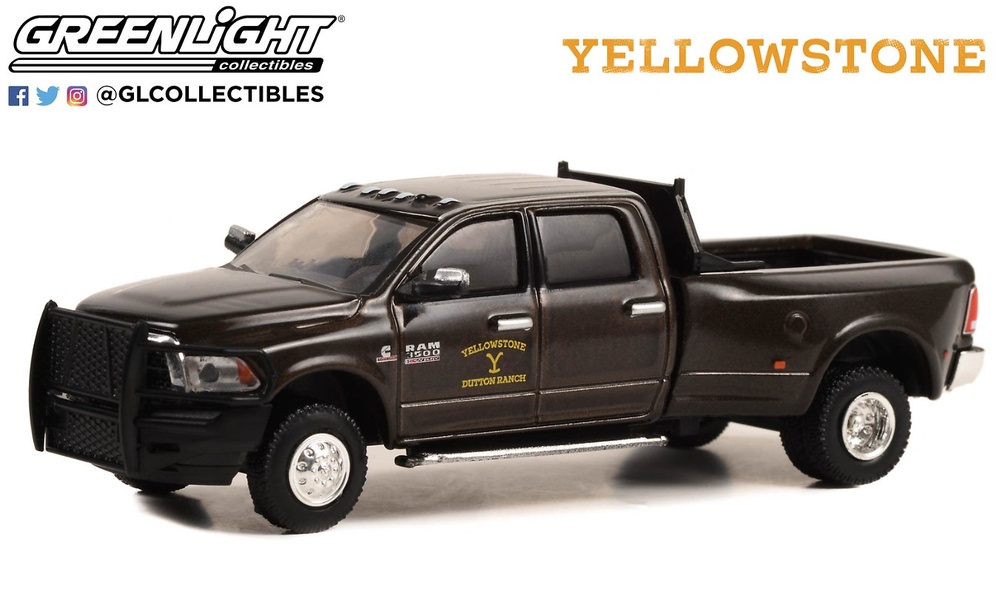 Dodge Ram 3500 Laramie Dually - John Dutton Yellowstone Dutton Ranch Greenlight 1/64 