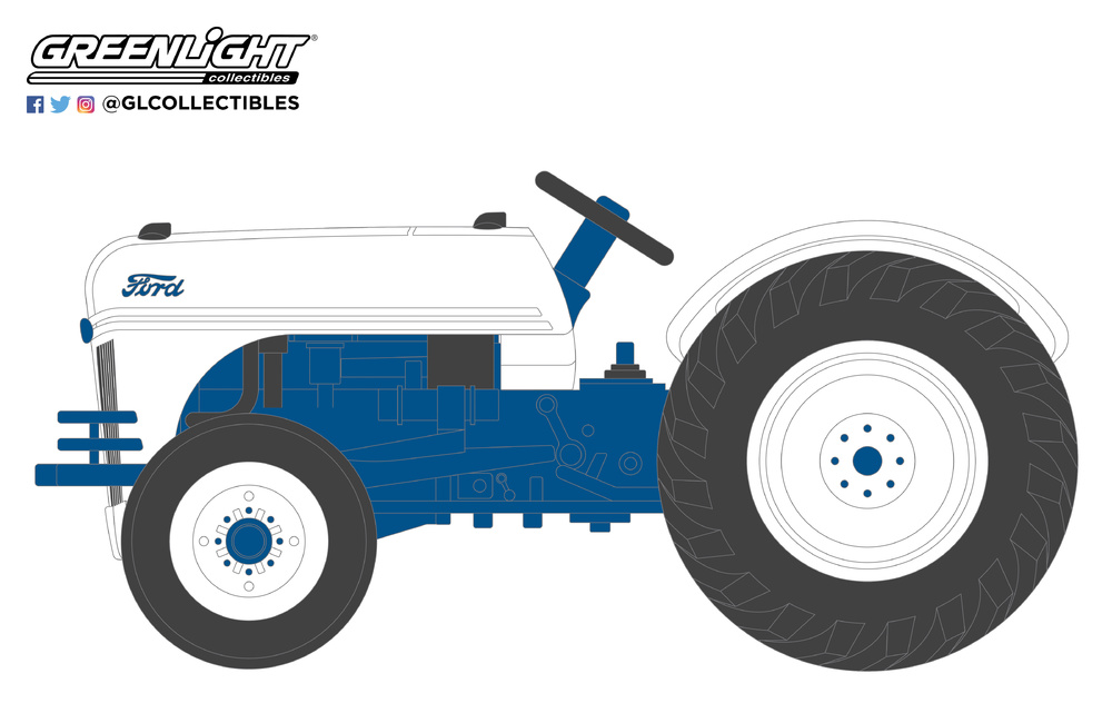 Ford 8N (1949) Greenlight 48010B 1/64 