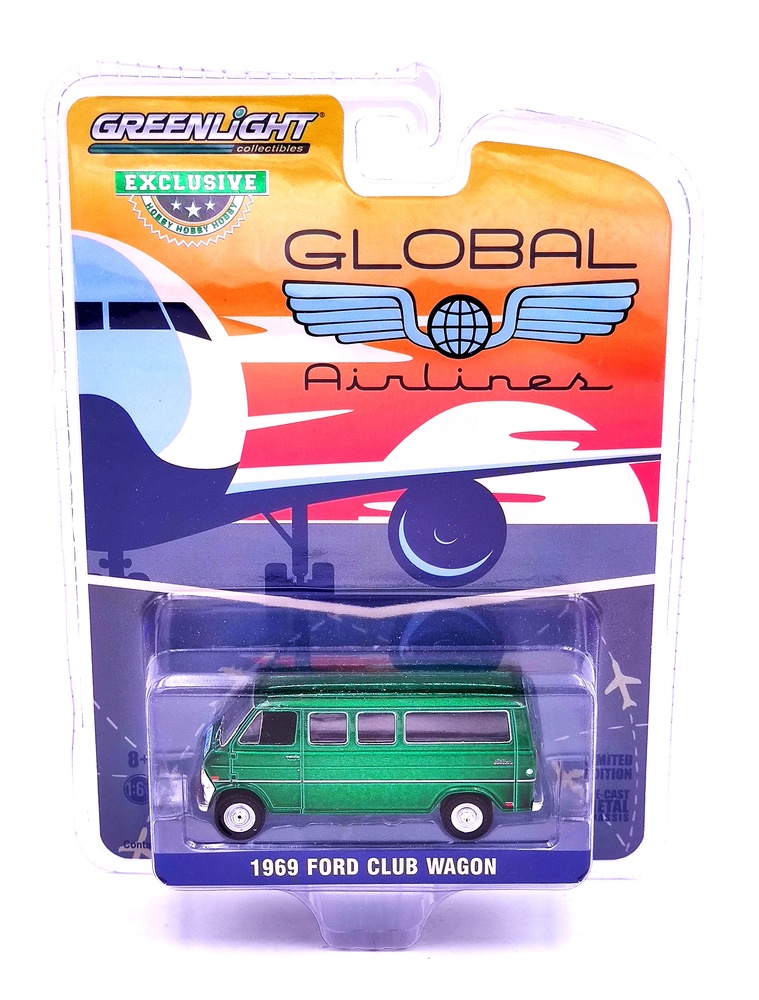 Ford Club Wagon - Global Airlines 1969 Greenmachine 1/64 