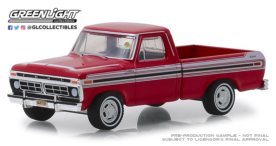 Ford F-100 Rojo (1977) Greenlight 1/64 