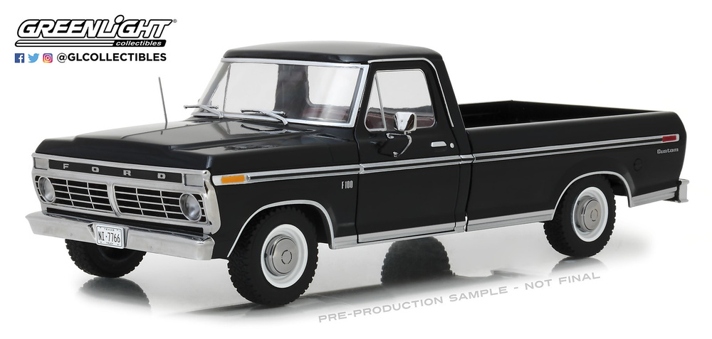 Ford F-100 Negro (1973) Greenlight 1/18 