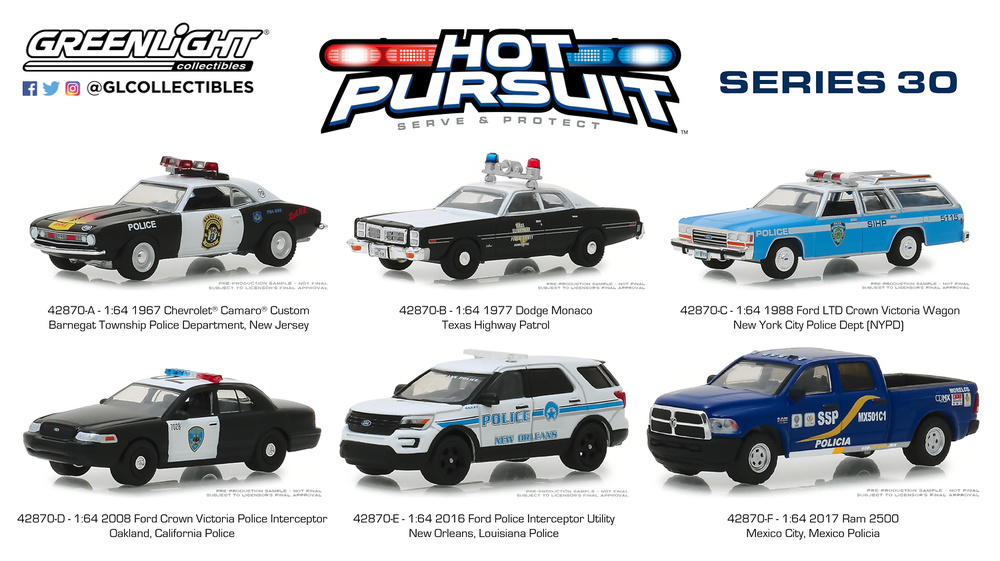 Ford LTD Crown Victoria Wagon - Policia de Nueva York (1988) Greenlight 42870C 1/64 