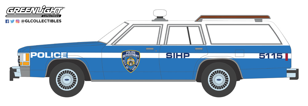 Ford LTD Crown Victoria Wagon - Policia de Nueva York (1988) Greenlight 42870C 1/64 
