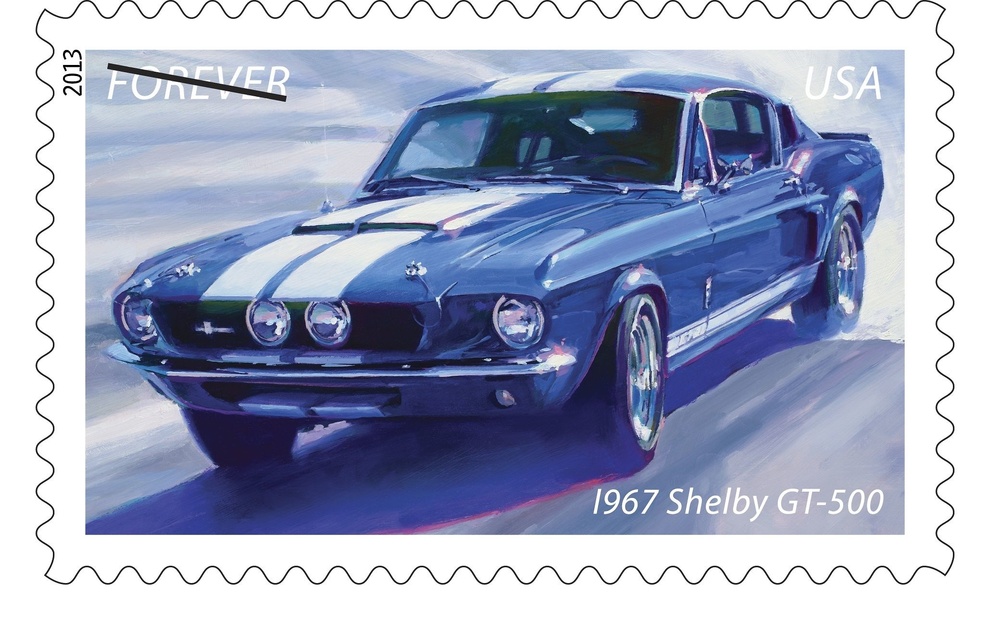 Shelby GT500 Servicio Postal de Estados Unidos (1967) Greenlight 1/64 