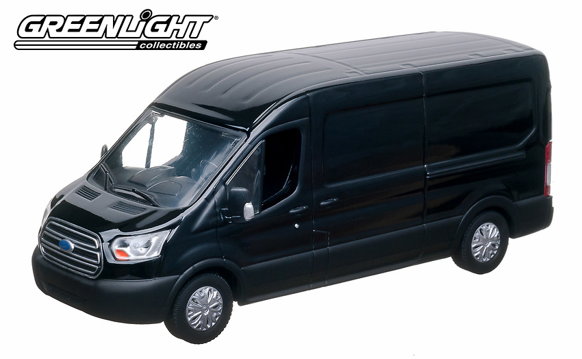 Ford Transit V363 Negra (2015) Greenlight 1/43 