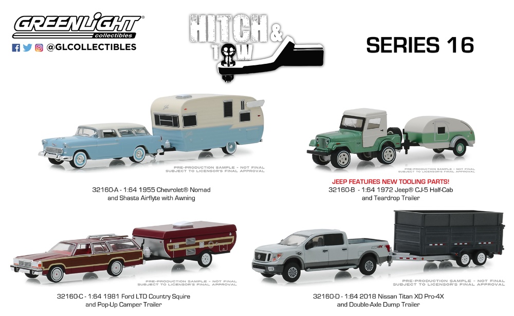 Hitch & Tow serie 16 Greenlight 1/64 