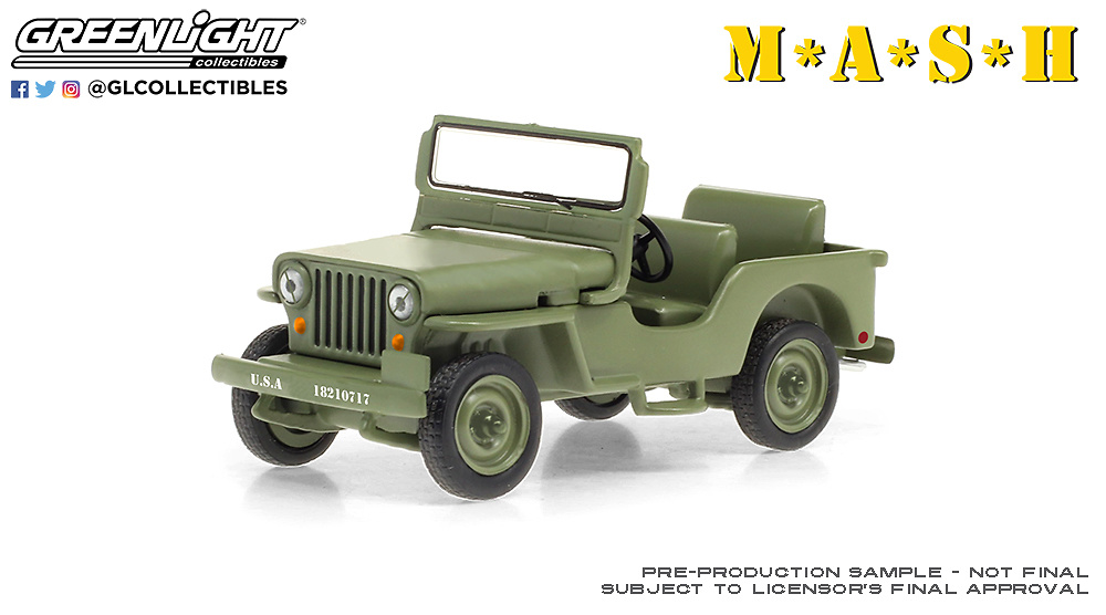 Jeep Willys M38 (1950) M*A*S*H (1972-83 TV Series) Greenlight 1/43 