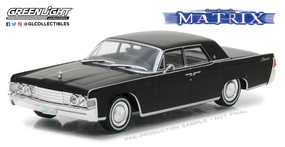 Lincoln Continental de la pelicula Matrix Greenlight 86512 1/43 