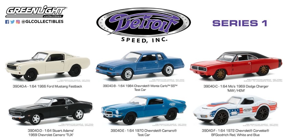 Lote Detroit Speed Inc Greenlight 1/64 