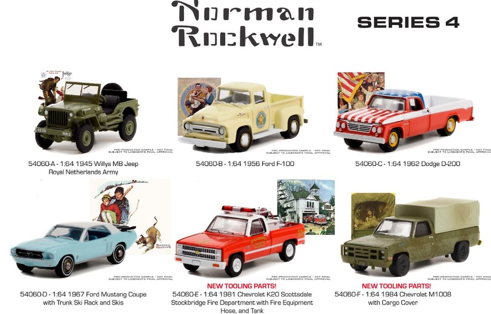 Lote Norman Rockwell Serie 4 Greenlight 1/64 