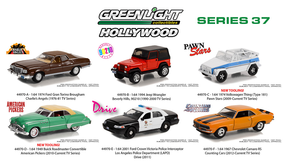 Lote Hollywood Series 37 Greenlight 1/64 