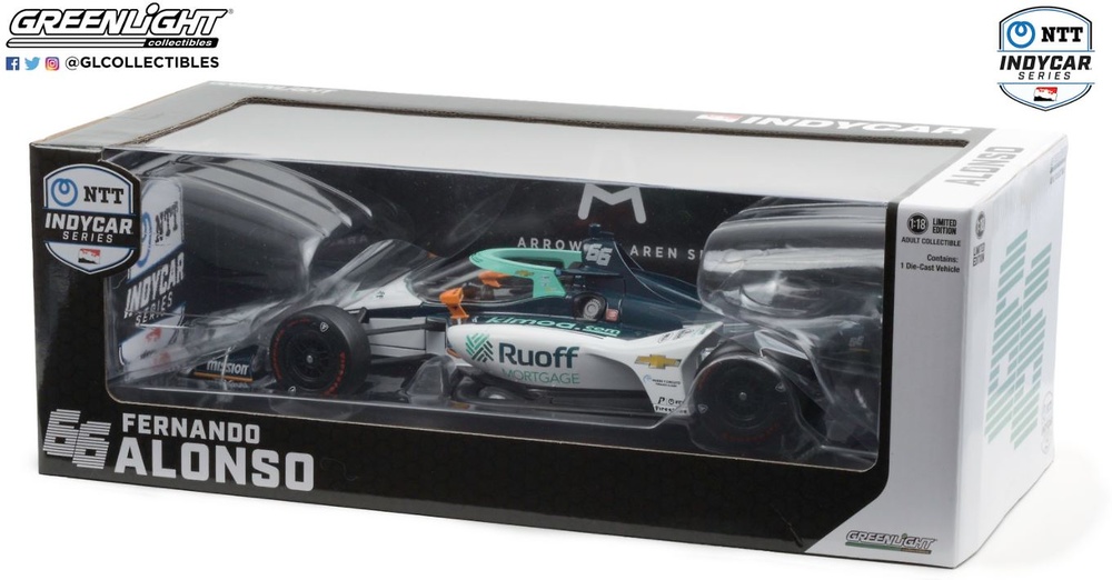 Ntt Indycar - Arrow McLaren nº66 Fernando Alonso (2020) Greenlight 1/18 