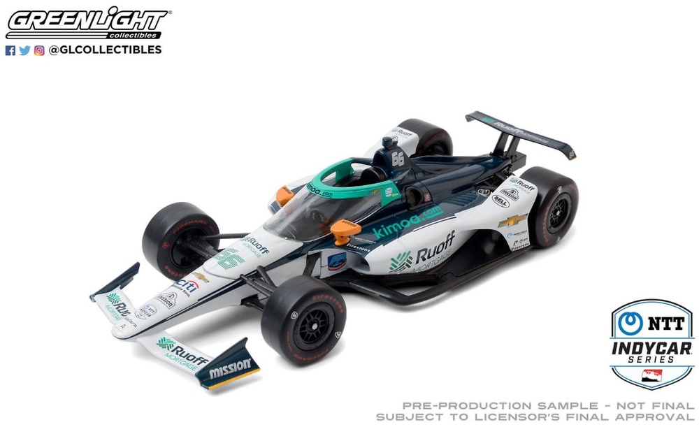 Ntt Indycar - Arrow McLaren nº66 Fernando Alonso (2020) Greenlight 1/64 