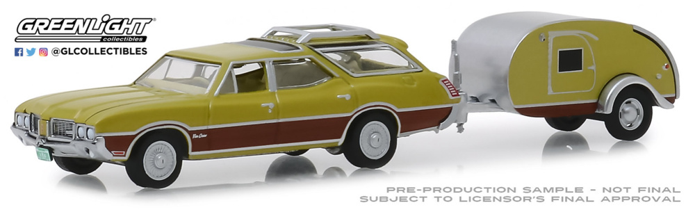 Oldsmobile Vista Cruiser con Remolque (1971) Greenlight 1/64 