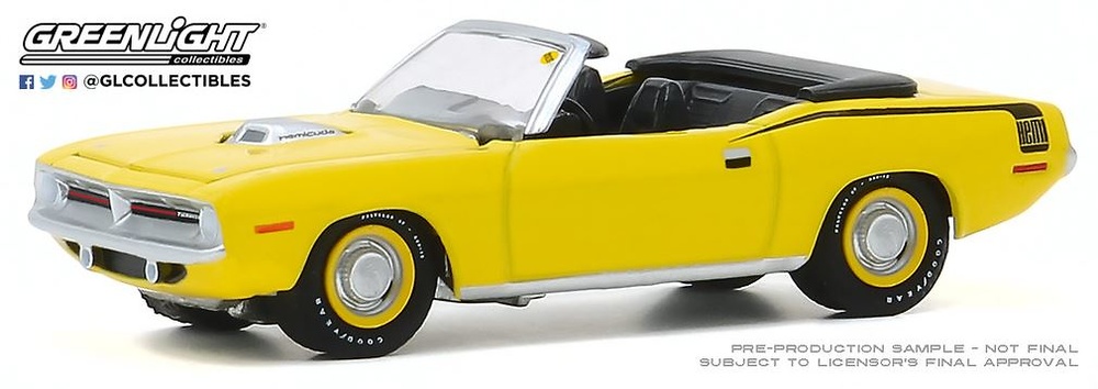 Plymouth HEMI Cuda Convertible (1970) Mecum Auctions Greenlight 1/64 