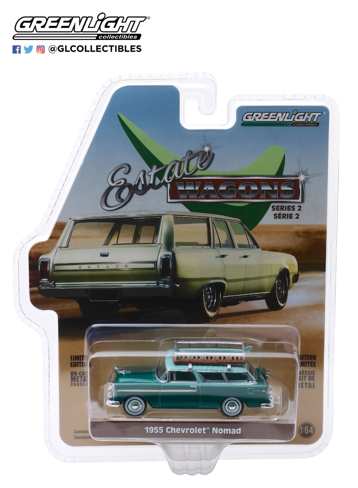 Chevrolet Nomad con baca (1955) Greenlight 29930-B 1/64 