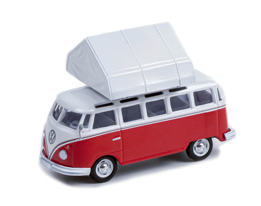 Volkswagen Samba Bus con tienda de campaña (1964) The Great Outdoors Series 1 Greenlight 1/64 