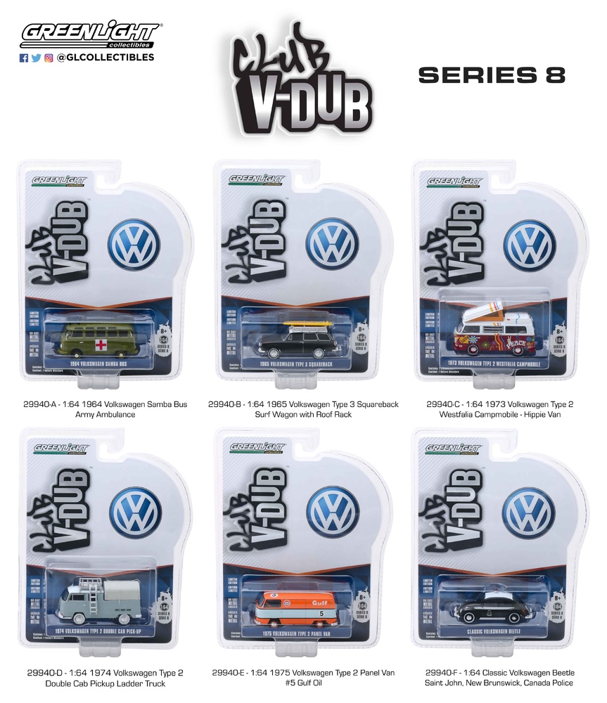 Club Vee-Dub serie 8 (2019) Greenlight 29940 1/64 