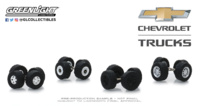Auto Body Shop - Conjunto de llantas y neumáticos Series 2 - "Chevrolet Trucks" greenlight 1/64