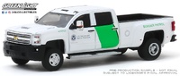 Chevrolet Silverado 3500 Dually - "Aduanas U.S." (2018) Dually Drivers Series 3 Greenlight 1/64