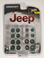 Conjunto de ruedas y neumáticos "Jeep" Greenmachine 1/64