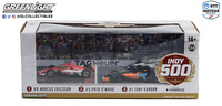 Diorama con 3 coches Indy 500 - 2022 indycar Greenlight 11545 escala 1/64