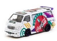 Toyota Hiace Wagon Custom Coca-Cola Delivery Van - HOBBY64 Tarmac Works T64-078-CC - escala 1/64