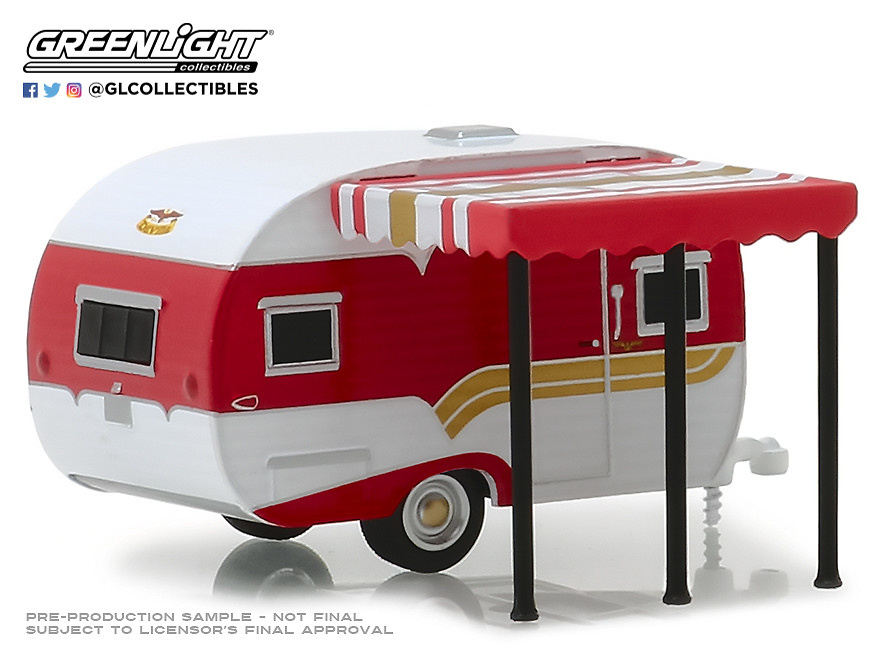 Catolac DeVille Travel Trailer with awning (1959) Greenlight 1/64 