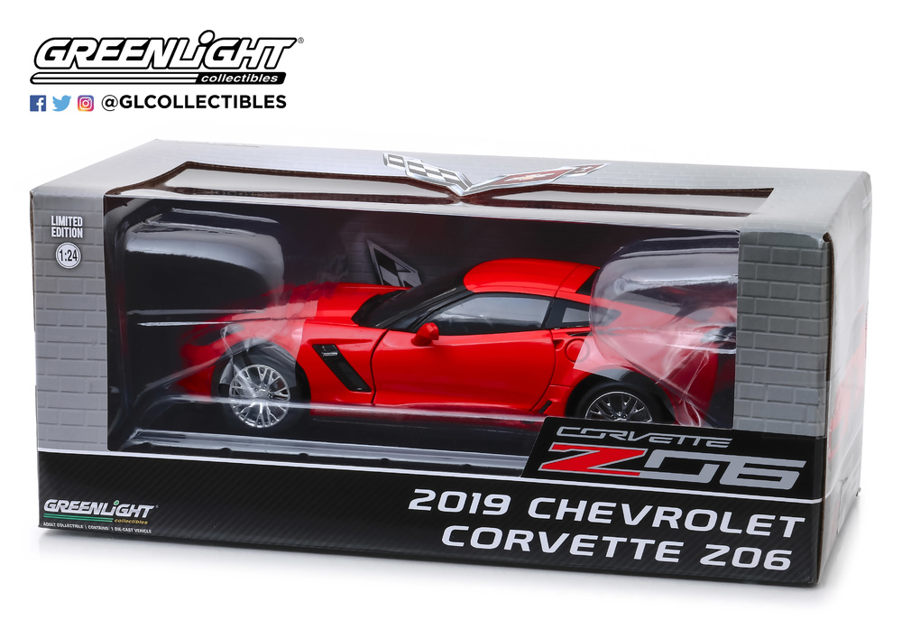 Chevrolet Corvette Z06 Coupe Red (2019) Greenlight 1:24 