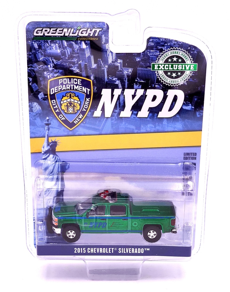 Chevrolet Silverado Departamento de policía de Nueva York (2015) Greenmachine 1/64 