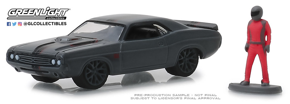 Greenlight 1:64 LOOSE BF Goodrich Tires Deco Silver 2014 DODGE CHALLENGER R/T 