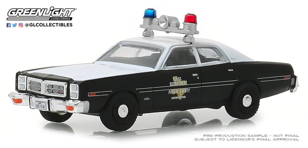 Dodge Monaco - Texas Highway Patrol (1977) Greenlight 1/64 