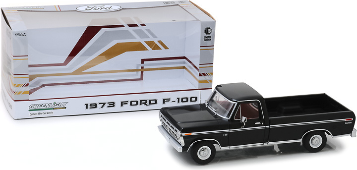 Ford F-100 Black (1973) Greenlight 1:18 