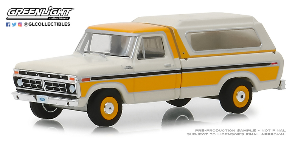 1:64 1977 Ford F-100 with Camper Shell Greenlight 35120D 