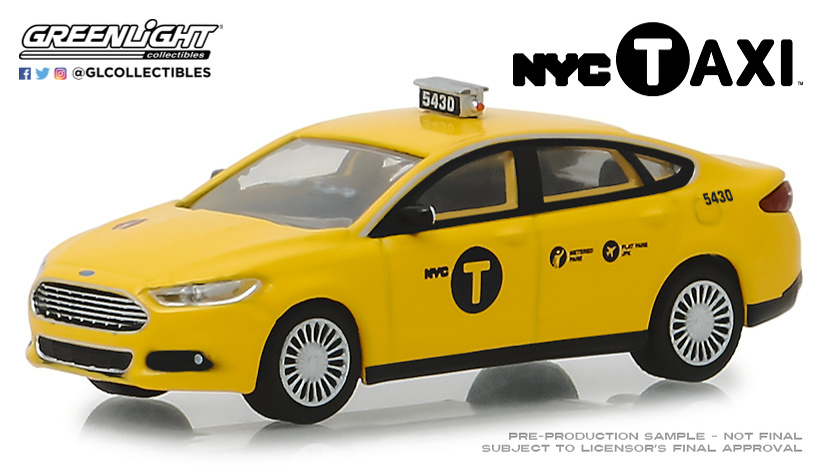 Ford Fusion Taxi New York City (2013) Greenlight 1/64 