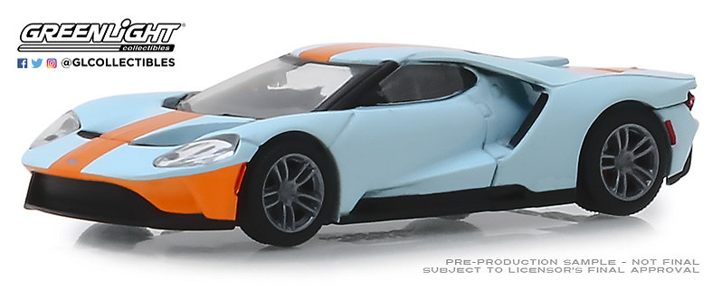 Ford GT Heritage Edition - Gulf Oil (2019) Greenlight 1/64 