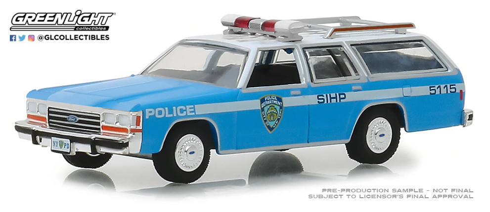 Ford LTD Crown Victoria Wagon - Policia de Nueva York (1988) Greenlight 42870C 1/64 