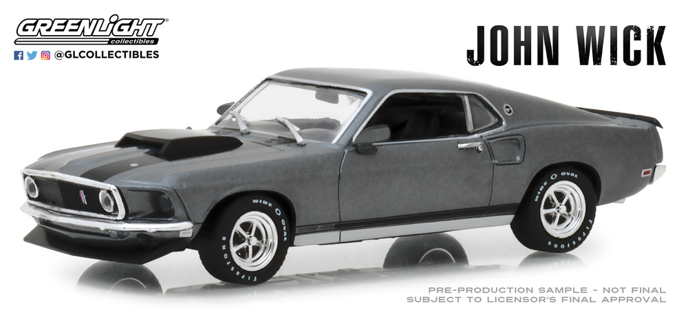 Ford Mustang Boss 429 John Wick (1969) Greenlight 1:43