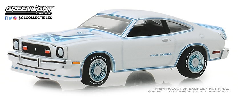 1978 Ford Mustang II King Cobra  White//Blue ** Greenlight GL Muscle 1:64 OVP