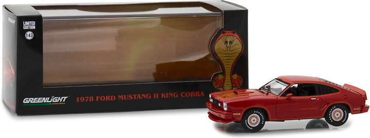 Ford Mustang King Cobra II (1978) Rojo y Negro Greenlight 1/43 